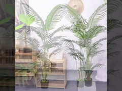 Τεχνητό πάτωμα Φοινικό δέντρο εσωτερική διακόσμηση βάζα χωρίς νερό φυσική εμφάνιση