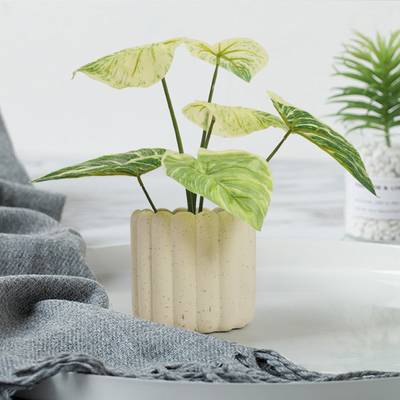 Modern Artificial Potted Floor Plants For Home And Garden Decoration Philodendron Birkin