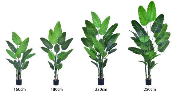 Wholesale Artificial Plants Palm Tree & Birds of Paradise - Model K Traveler's Palm 5.2ft-8.2ft | Haihong Factory Direct | Large Tropical Artificial Trees for Outdoor Landscaping