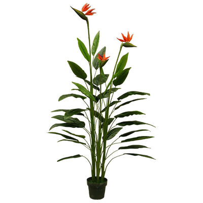 Manufacturer Inexpensive Stunning Artificial Bird Of Paradise Green Plant Artificial Potted Plant