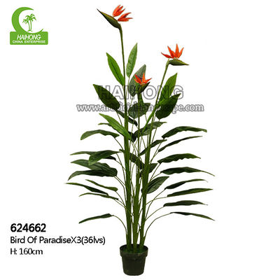 Manufacturer Inexpensive Stunning Artificial Bird Of Paradise Green Plant Artificial Potted Plant