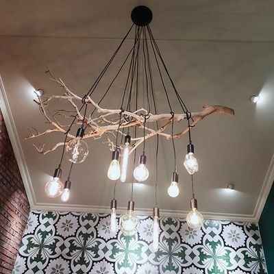 Artistic Artificial Dry Tree Branches Lamps Home Art Exhibition