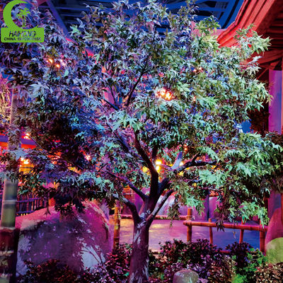 artificial 3.5-4.5 autumn flame dark red maple tree for wedding hotel shopping mall decoration