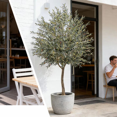 Καυτή πώληση Τεχνητό φυτό συνδυάζοντας κατσαρόλες ελαιόδεντρα υψηλής ποιότητας διακοσμητικό ελαιόδεντρο Τεχνητό για εσωτερική διακόσμηση